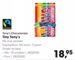 Hanos Tony's Chocolonely Tiny Tony's aanbieding