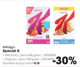 Hanos Kellogg's Special K aanbieding