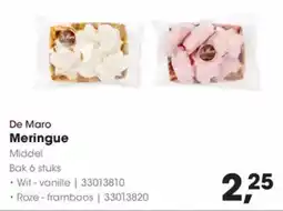 Hanos De Maro Meringue aanbieding