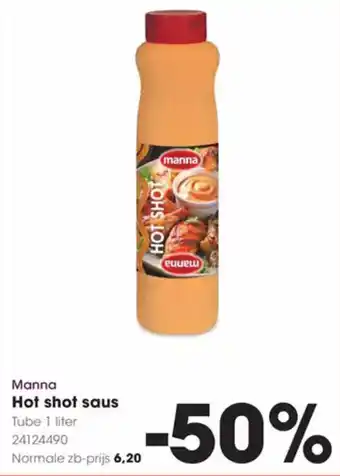 Hanos Manna Hot shot saus aanbieding