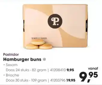 Hanos Pastridor Hamburger Buns aanbieding