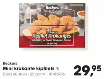 Hanos Beckers Mini krokante kipfilets aanbieding