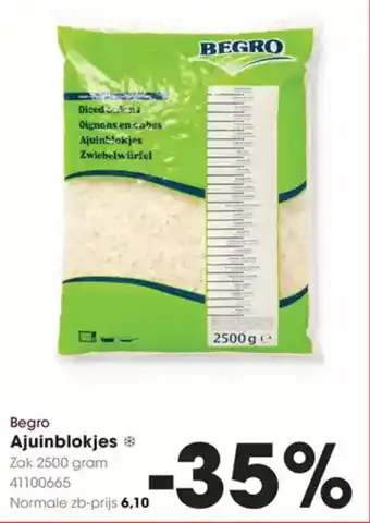 Hanos Begro Begro Ajuinblokjes ✪ Zak 2500 gram aanbieding