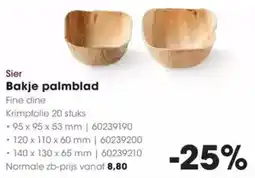 Hanos Sier Bakje palmblad aanbieding