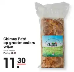 Sligro-M Chimay Paté op grootmoeders wijze aanbieding