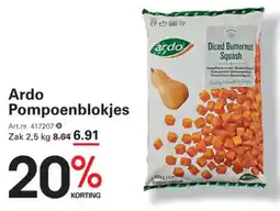 Sligro-M Ardo Pompoenblokjes aanbieding