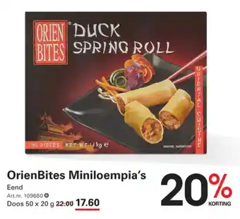 Sligro-M OrienBites Miniloempia's Eend aanbieding