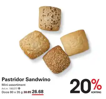 Sligro-M Pastridor Sandwino aanbieding