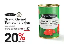 Sligro-M Grand Gérard Tomatenblokjes aanbieding