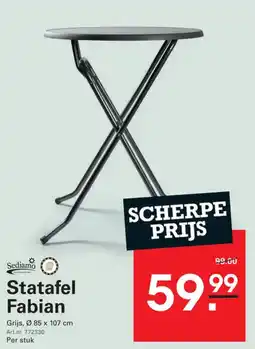 Sligro-M Sediamo Statafel Fabian aanbieding