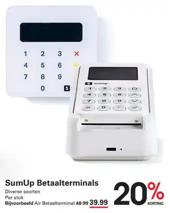 Sligro-M SumUp Betaalterminals aanbieding