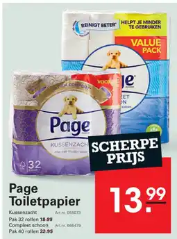 Sligro-M Page Toiletpapier aanbieding