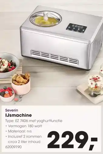 Hanos Severin IJsmachine aanbieding