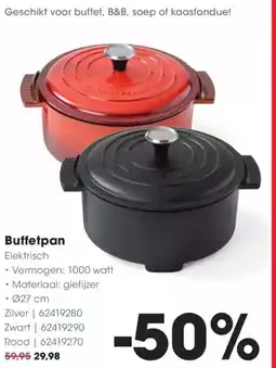 Hanos Buffetpan Elektrisch aanbieding