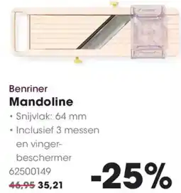 Hanos Benriner Mandoline aanbieding