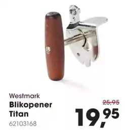 Hanos Westmark Blikopener Titan aanbieding