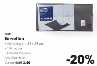 Hanos Tork Servetten aanbieding