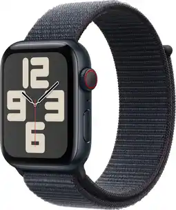 Coolblue Apple Watch SE 2024 4G 44mm Midnight Sport Loop aanbieding