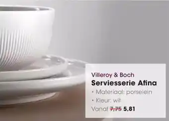 Hanos Villeroy & Boch Serviesserie Afina aanbieding