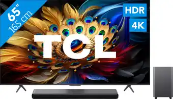 Coolblue TCL QLED 65C61B (2024) + Barre de Son aanbieding