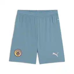 Decathlon Manchester City 24/25 short voor jongeren PUMA Bold Blue Poppy Pink aanbieding