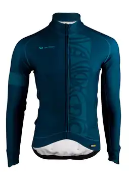 Decathlon Vermarc Indy Fietsshirt Lange Mouw PR.R Heren Blauw aanbieding