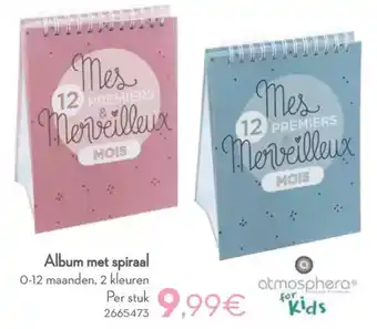 Cora Atmosphera for kids album met spiraal aanbieding