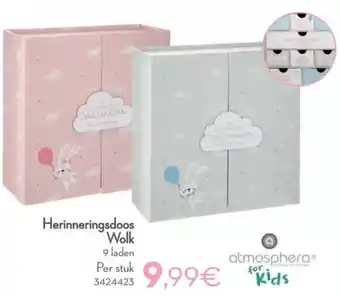 Cora Atmosphera for kids Herinneringsdoos Wolk aanbieding