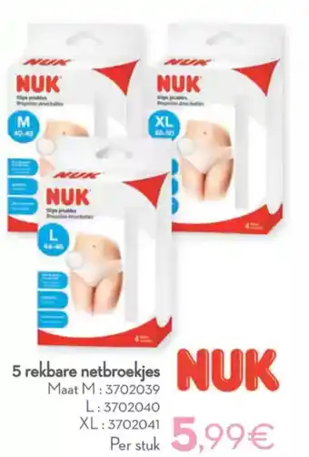 Cora Nuk 5 rekbare netbroekjes aanbieding