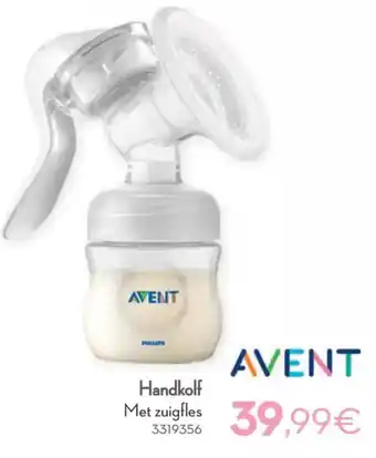 Cora Avent handkolf met zuigfles aanbieding