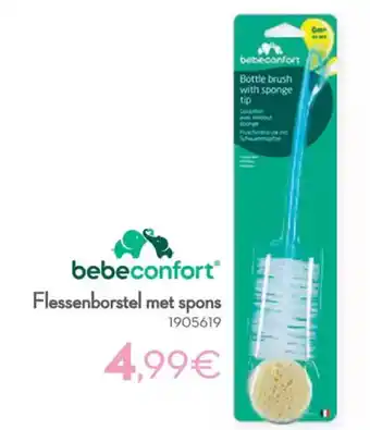 Cora Bebeconfort flessenborstel met spons aanbieding