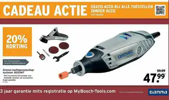 GAMMA Dremel Multigereedschap-systeem aanbieding