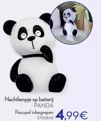 Cora Atmosphera for kids Nachtlampje op batterij panda aanbieding