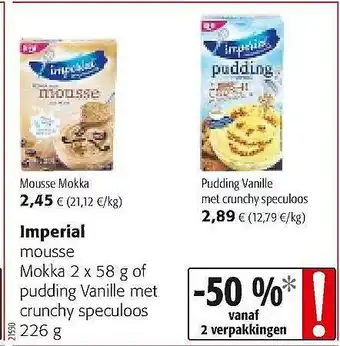 Colruyt Imperial Mousse Mokka aanbieding