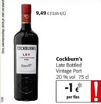 Colruyt Cockburn's Late Bottled Vintage Port aanbieding