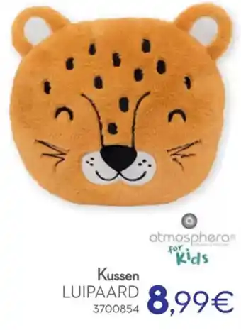 Cora Atmosphera for kids kussen luipaard aanbieding