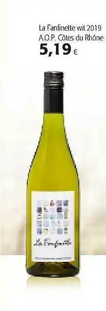 Colruyt La Fanfinette Wit 2019 aanbieding
