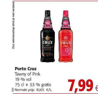Colruyt Porto Cruz Tawny Of Pink aanbieding
