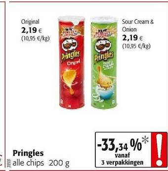 Colruyt Pringles Alle Chips aanbieding