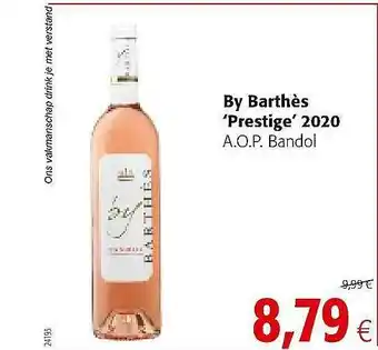 Colruyt By Barthès Prestigé 2020 aanbieding