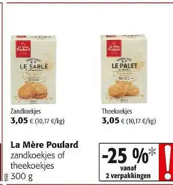 Colruyt La Mère Poulard Zandkoekjes Of Theekoekjes aanbieding