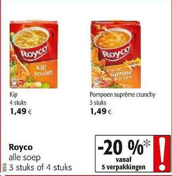 Colruyt Royco Alle Soep aanbieding