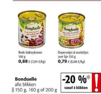 Colruyt Bonduelle Alle Blikken aanbieding