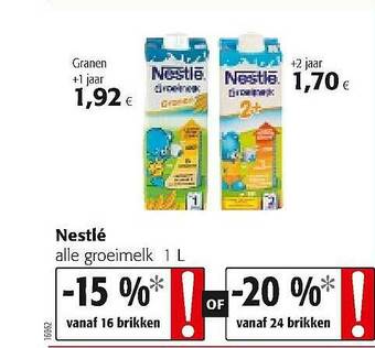 Colruyt Nestlé Alle Groeimelk aanbieding