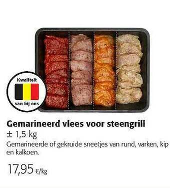 Colruyt Gemarineerd Vlees Voor Steengrill aanbieding