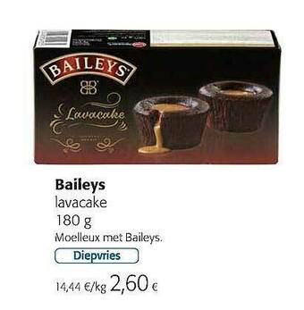 Colruyt Baileys Lavacake aanbieding