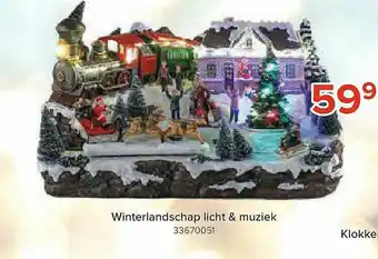 Euroshop Winterlandschap Licht & Muziek aanbieding