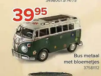 Bus Metaal Met Bloemetjes