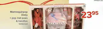 Euroshop Mannequinpop Emily + Pop Met Poes & Handtas aanbieding