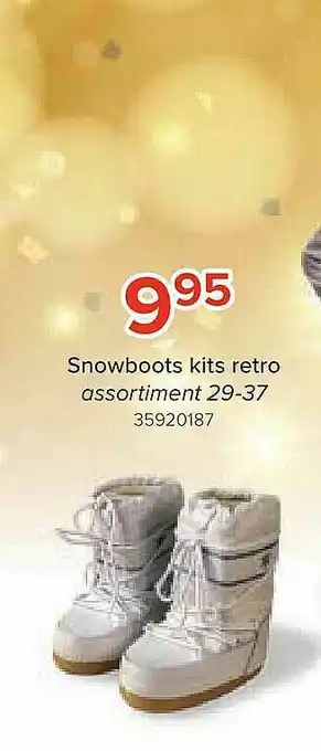 Euroshop Snowboots Kits Retro aanbieding